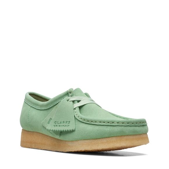 Clarks Womens Wallabee Green Shoes (NWT) - Picture 2 of 6